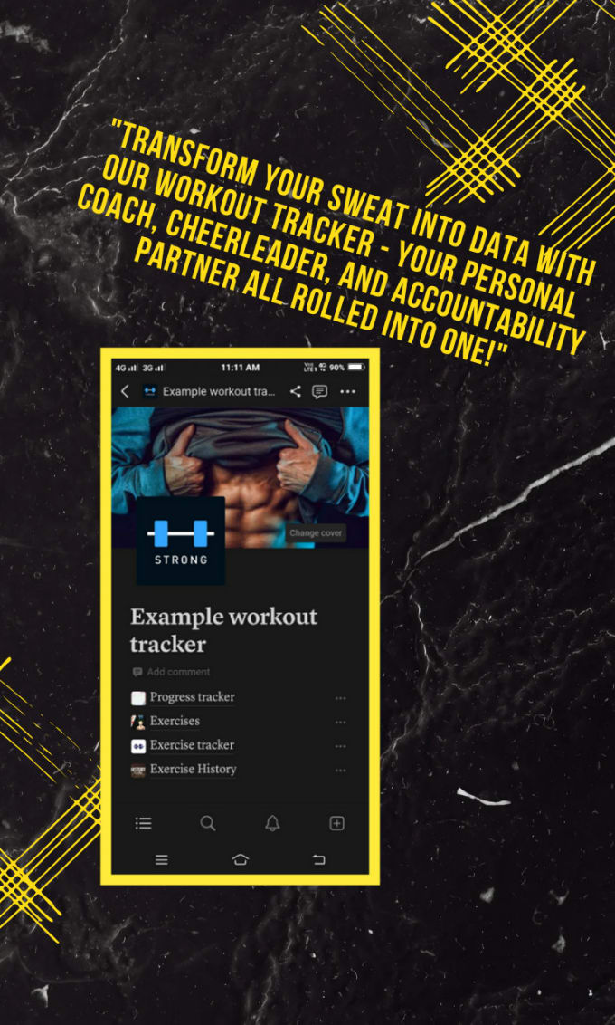 Make notion fitness template by Yamiswastik Fiverr