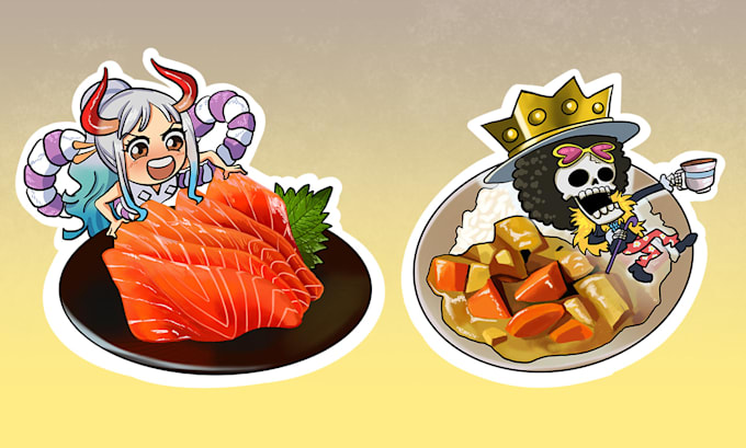 make food and beverage illustrations for your business