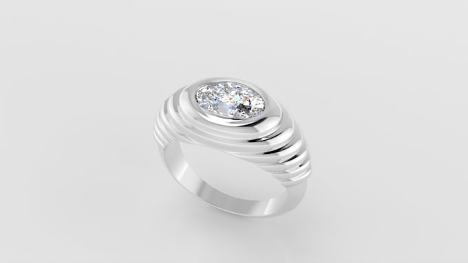 do jewelry cad design for 3d printing and rendering