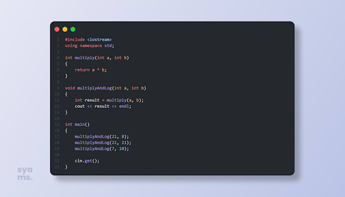 Make a basic c cpp python programming implementation by Syams21 | Fiverr