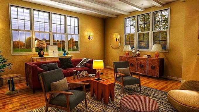 be your 3d house interior designer and decorator