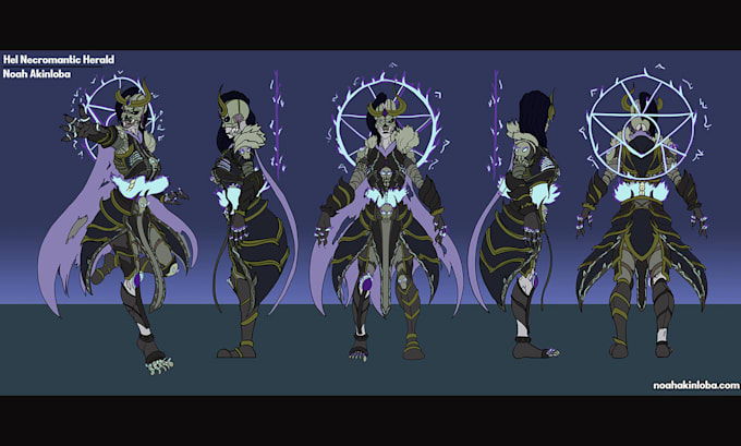Cool Ranged Characters Design cool and amazing fantasy characters for you by Akinln | Fiverr