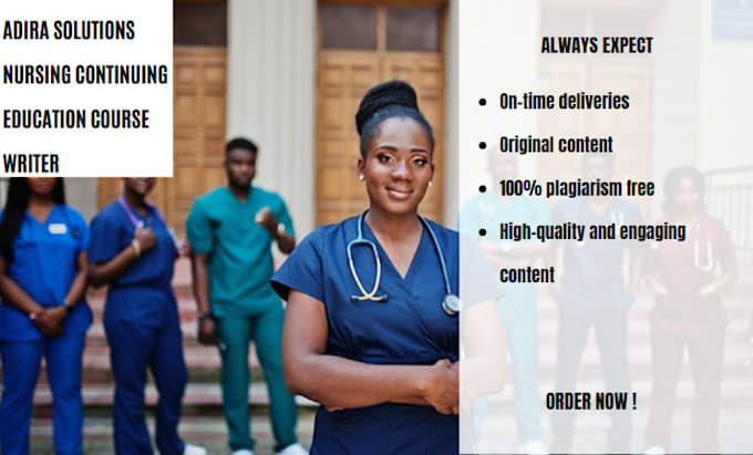 research and write nursing continuing education courses
