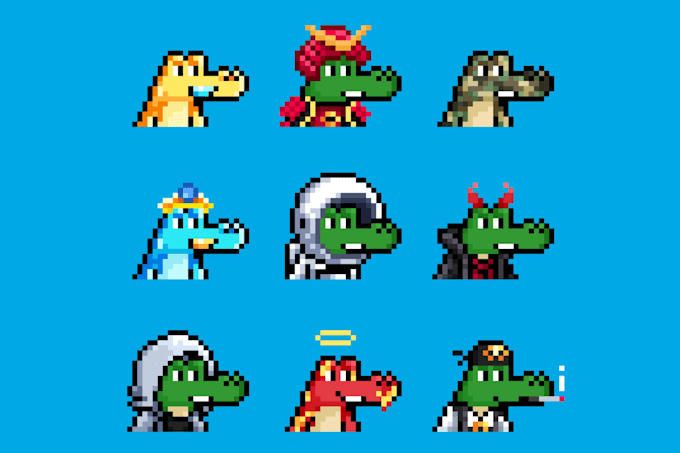 create cryptopunks pixel art nft collection for you