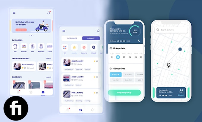 develop on demand laundry app, booking and delivery app