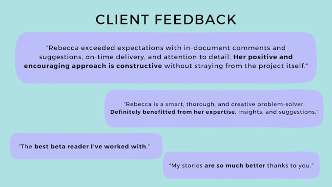 beta read your romance or fantasy novel with constructive and kind feedback