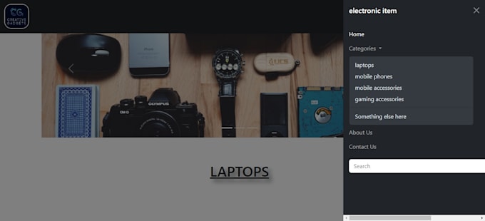 Develop responsive website with html, css, js and bootstrap by ...