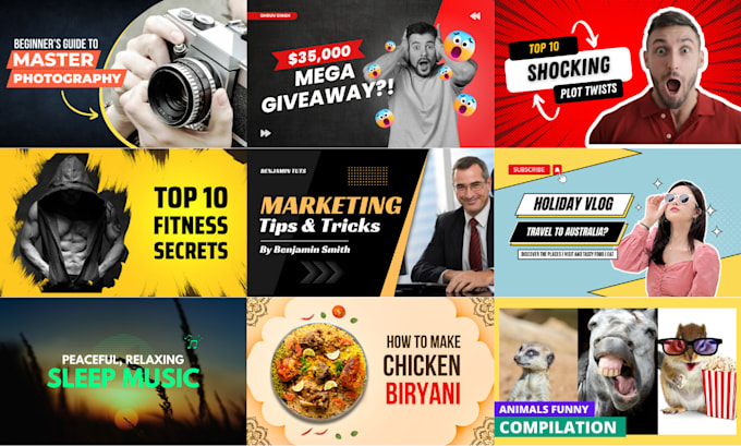 create premium youtube thumbnails