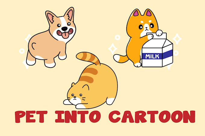 draw your pet cartoon in chibi kawaii style