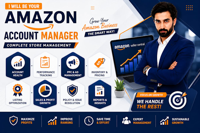 be your amazon account manager for complete store management
