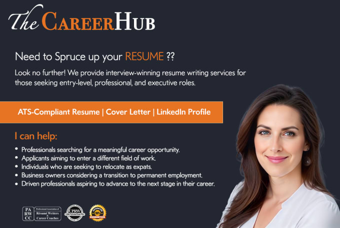 professionally write and edit resume, CV, cover letter, linkedin