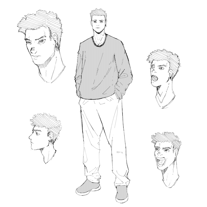 draw any character in manga style