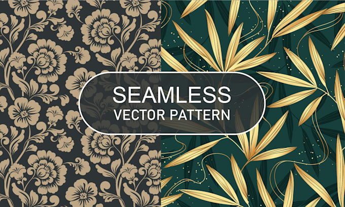create vector seamless repeated pattern design