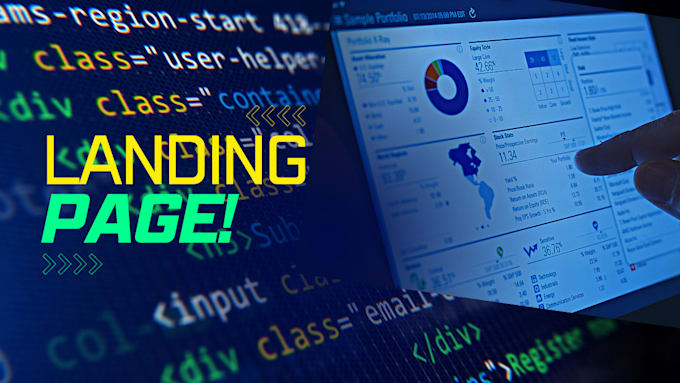 develop dynamic landing page code for your business website
