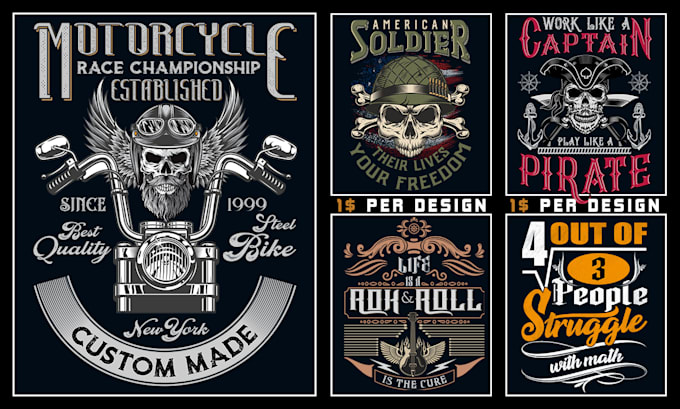 T shirt design vintage typography trendy bulk custom tshirt design by ...