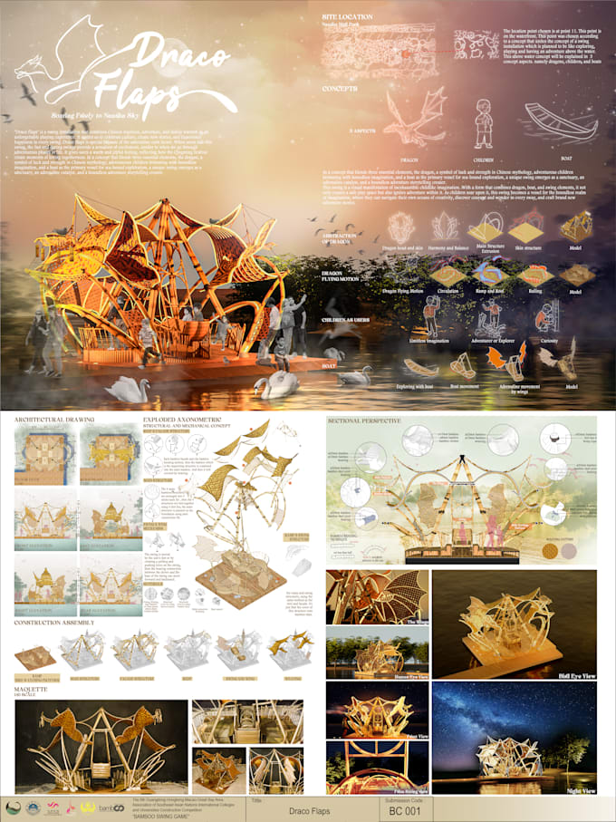 create professional quality architecture presentation board