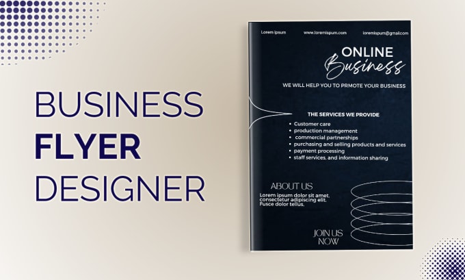 be a professional flyer or brochure designer for your business