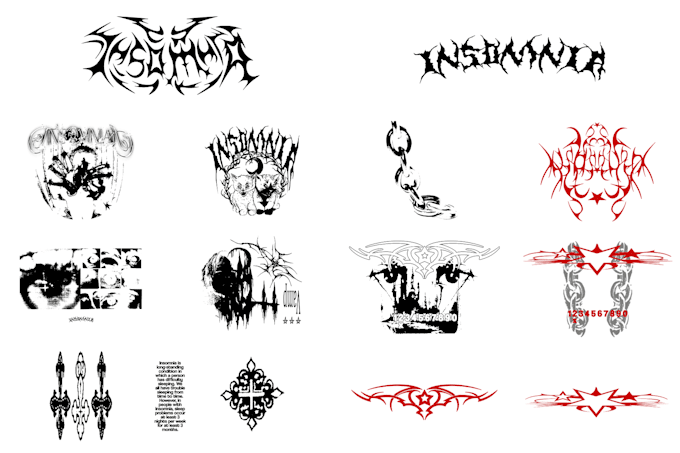 do gothic design, gothic typography, brand style, design clohing collection