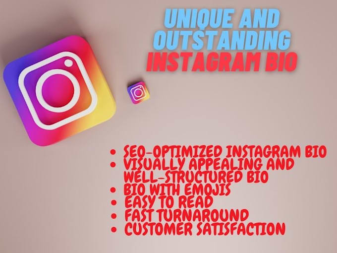 Transform your profile with an eye catching instagram bio by
