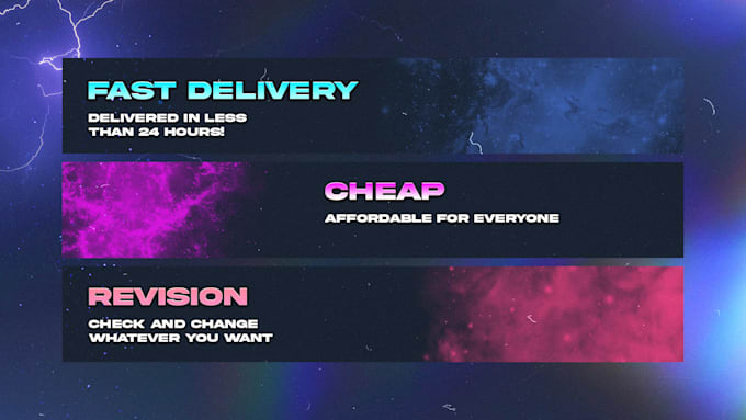 design an amazing anime banner, header or pfp for any platform