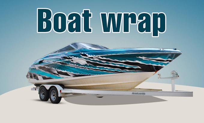 do creative boat wrap designs, jet ski, watercraft, surfboard, unique ship wrap