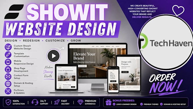 design showit, redesign and update showit website or customize showit template