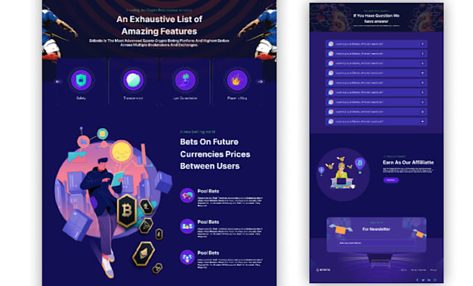 Do modern website ui ux, landing page design with figma by Asadkhan419 ...