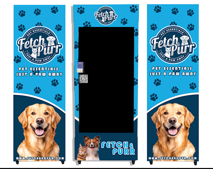 design creative and high quality vending machine wrap