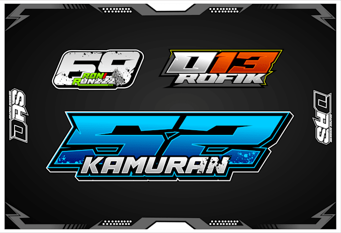 12 Simple Racing Number Create simple and minimalist racing numbers by Divayudianto | Fiverr