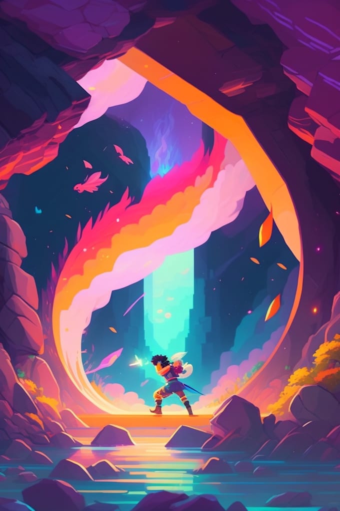 make landscape concept art using ai