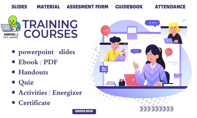 provide course content, presentation for your training and workshop