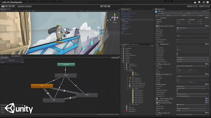 develop unity games with c sharp scripting and game ui design