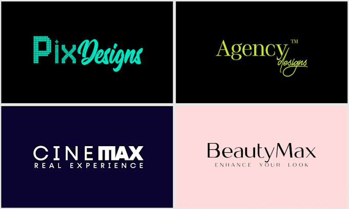 design wordmark, typography modern iconic logo