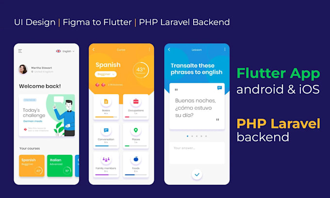 develop flutter mobile app