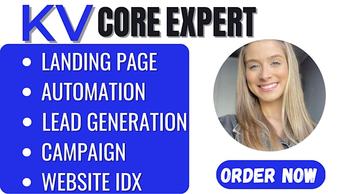 Set up your kv core crm automation website drip campaign landing page