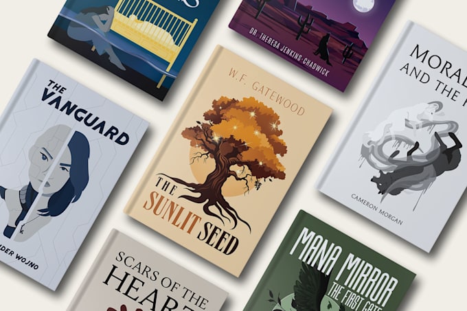 create a professional book cover for kindle or paperback