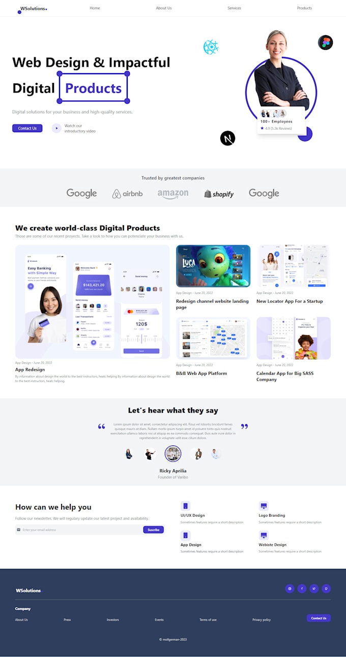 Make a react website by Mollgerman | Fiverr
