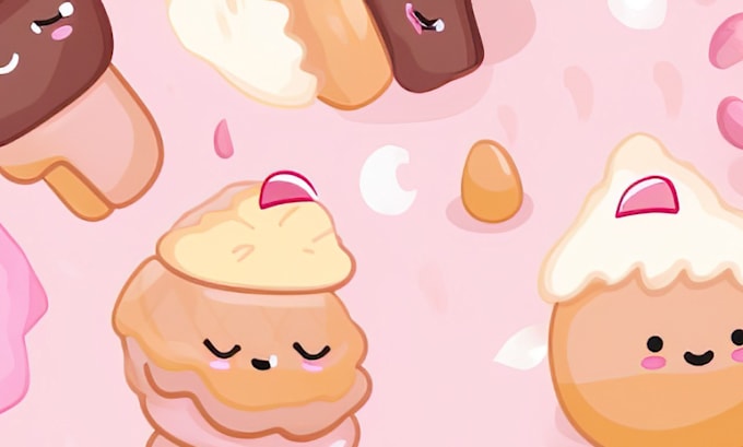 create cute vector seamless pattern