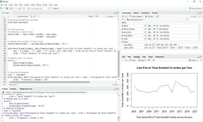 do data analysis and machine learning using r studio