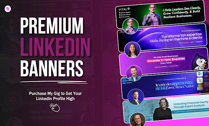 design professional linkedin banners facebook covers
