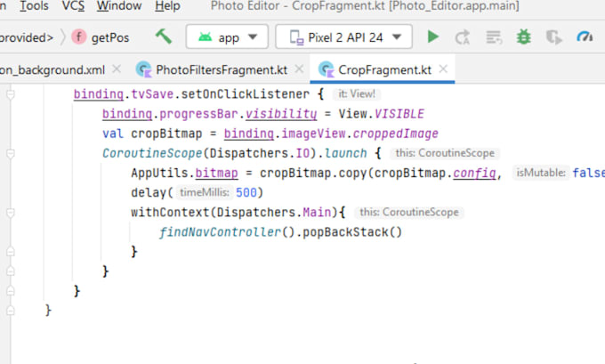 develop an professional android app using android studio