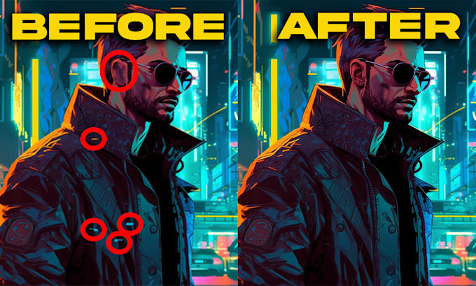 fix text and ai flaws , remove background and upscale to 300dpi