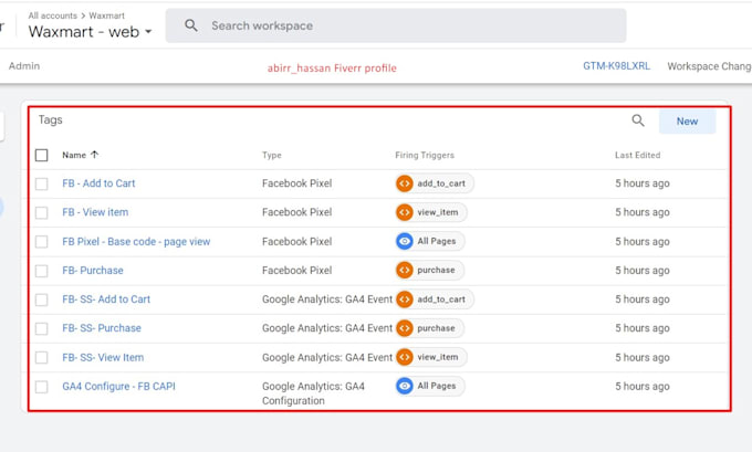 fix or setup facebook pixel, and conversion API via GTM