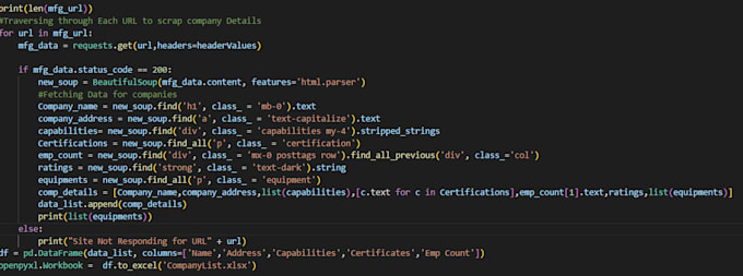 do python web scrapping using requests, beautiful soup, playwright