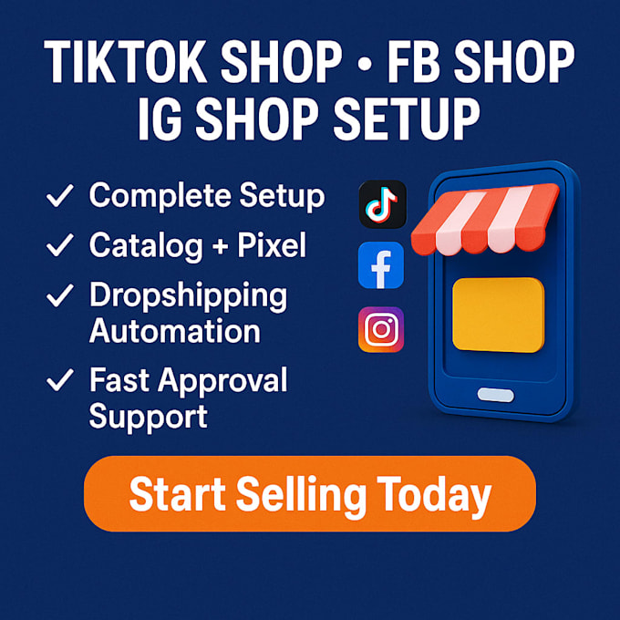 set up facebook shop setup tiktok shop shopify integration