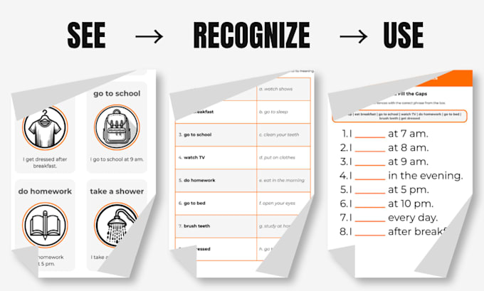 create a0 a1 english worksheets with zero translation for adults and teens