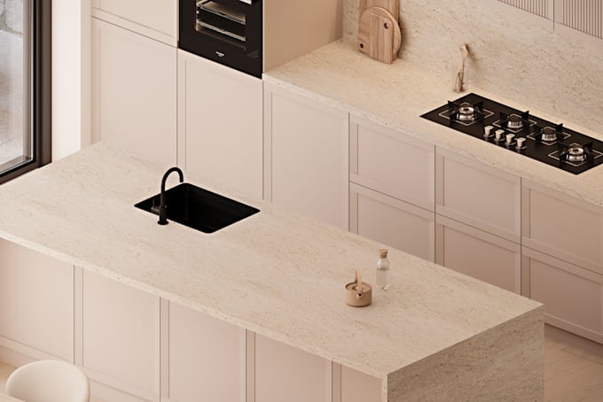 do realistic kitchen 3d rendering