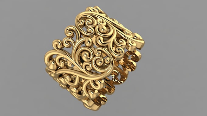 create stunning 3d jewelry designs for printing