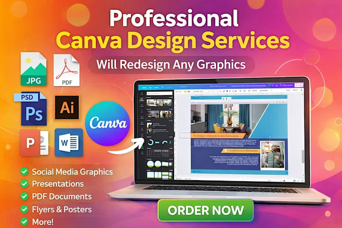 design, edit or recreate canva templates and graphics in 24 hours