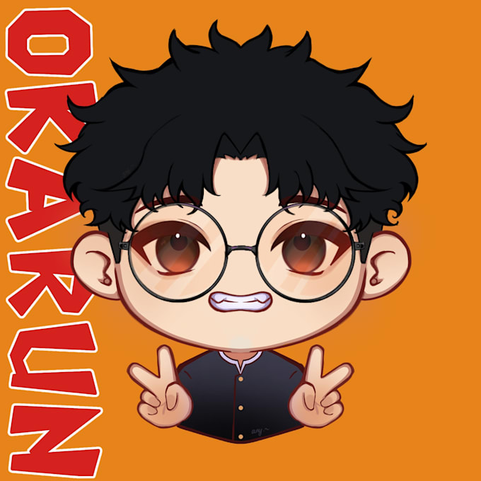 draw a chibi profile picture icon for streamers